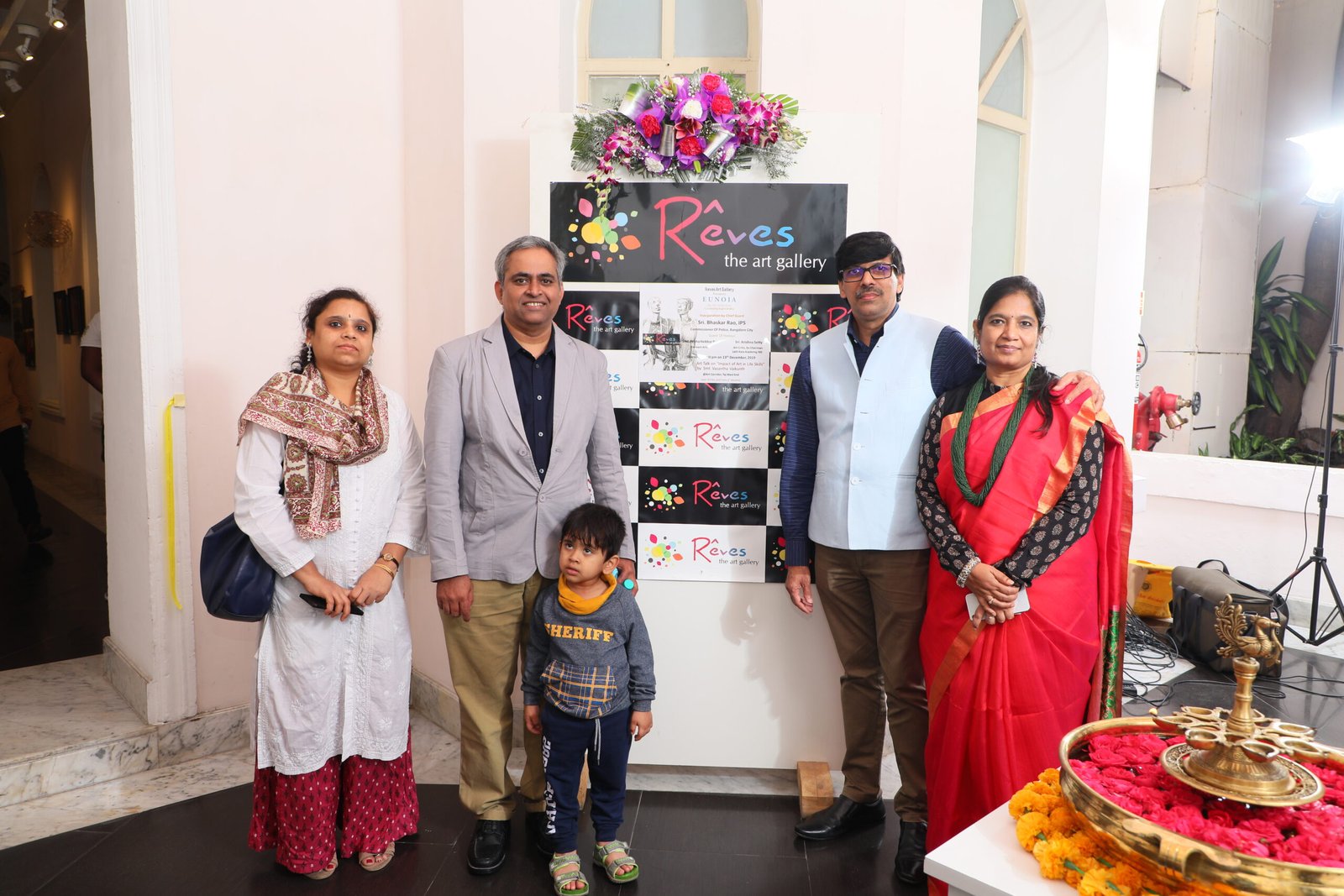 Govinda Raju , Rajini Rekha with Mr Panchamukhi