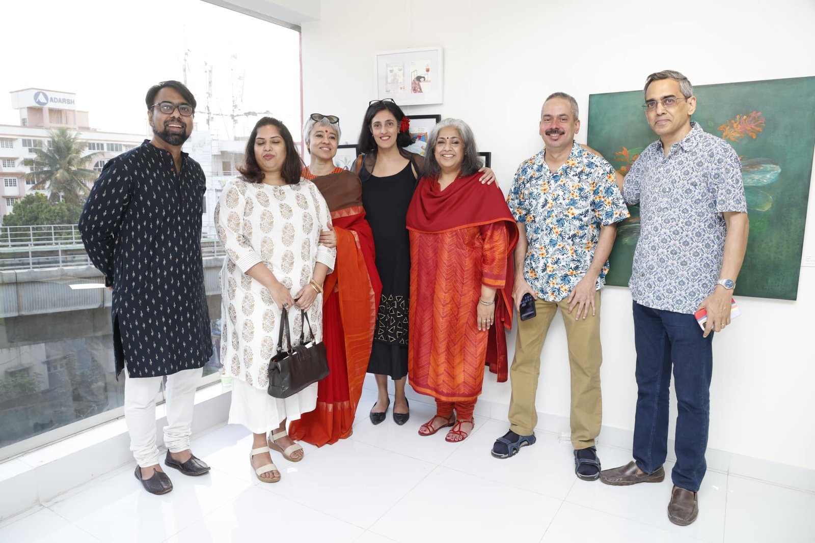 Anupama Bijur with art lovers and friends